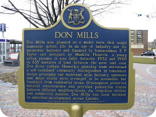 Photo by Alan L Brown - Posted March, 2004 of Don Mills Plaque