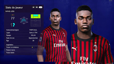 PES 2020 Faces Rafael Leão