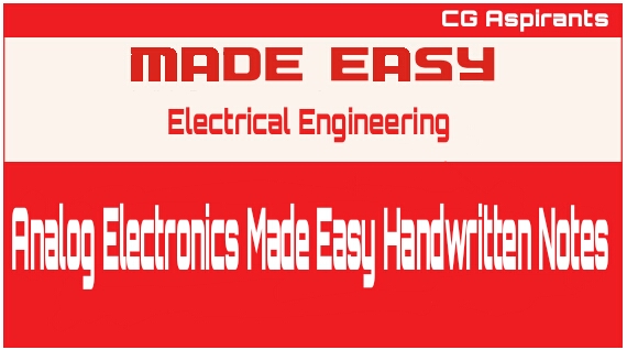 Analog Electronics Made Easy Handwritten Notes