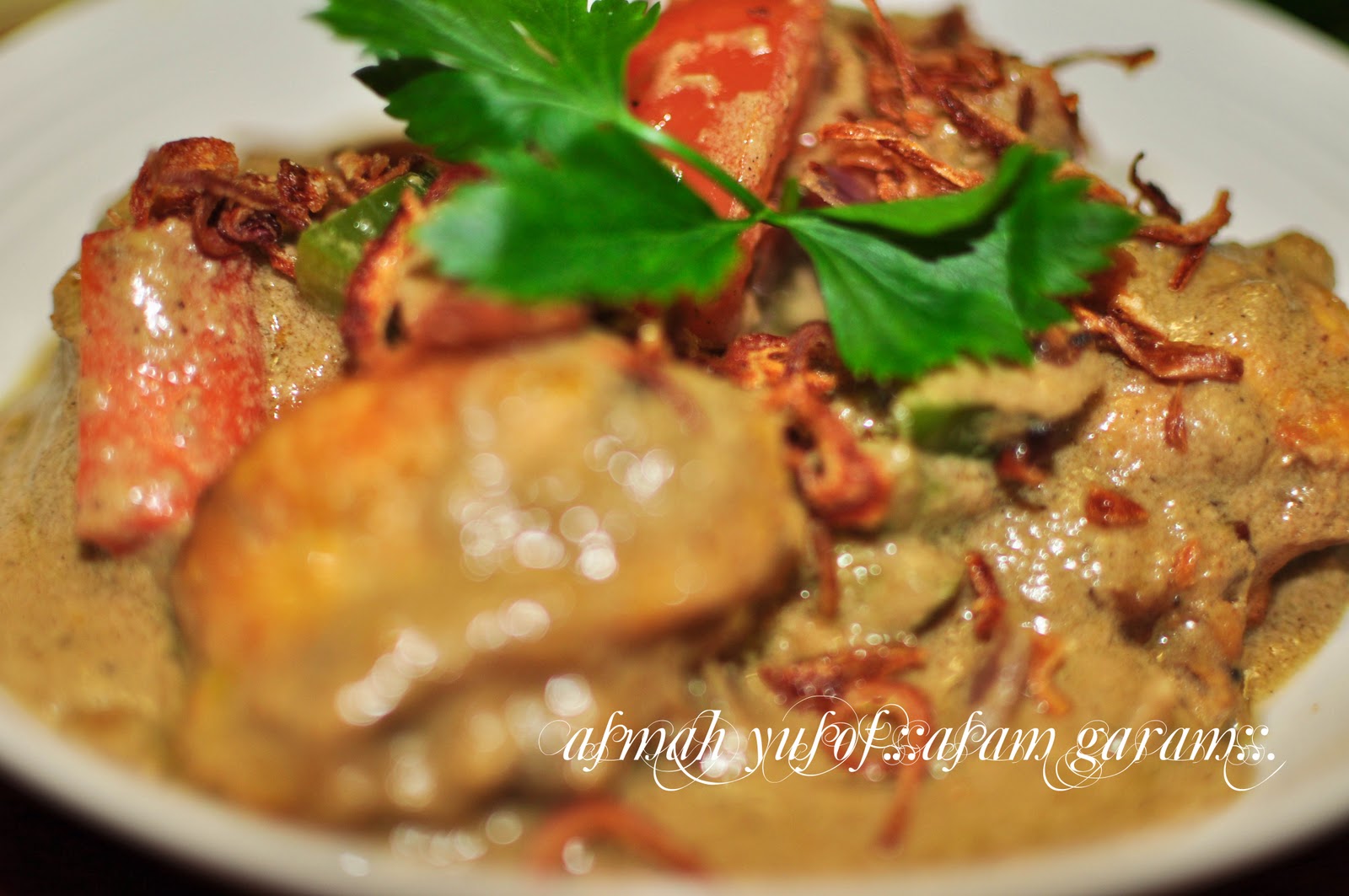 Kurma Masak kurma ayam  indian Ayam