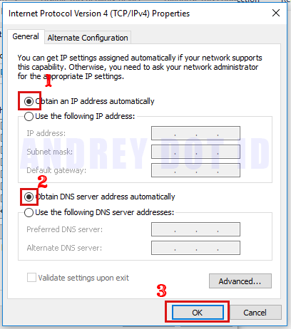 Cara Setting Ip Address Pada Komputer Client (Ip Dinamis)