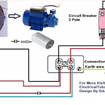 Single Phase 3 Wire Submersible Pump Wiring Diagram Electrical Tutorials In Hindi Urdu