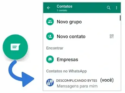 Truques WhatsApp Mensagem para Si mesmo