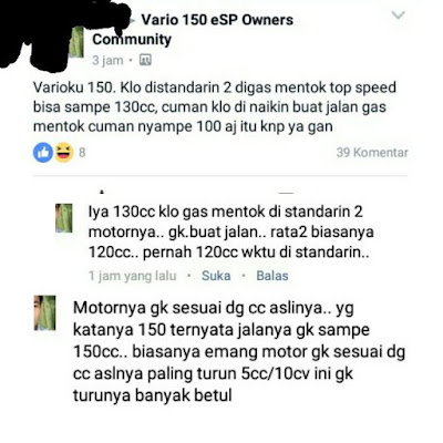 Sejak kapan kecepatan motor berdasarkan cc mesinnya?