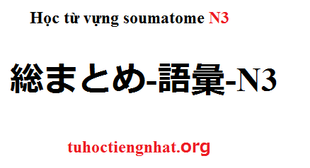 Học từ vựng somatome n3