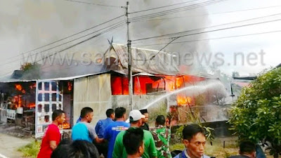 VIDEO, SITUASI KEBAKARAN DI ANCOL TIROANG PINRANG