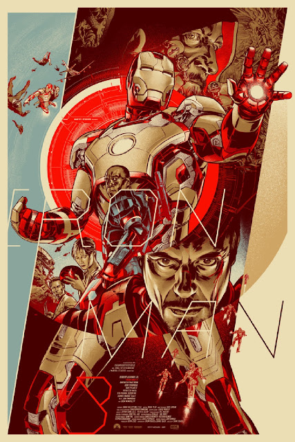 Iron Man 3 Standard Edition Screen Print by Martin Ansin