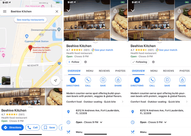 جوجل تطرح تحديث لخدمة الخرائط على iOS يجلب زر Follow