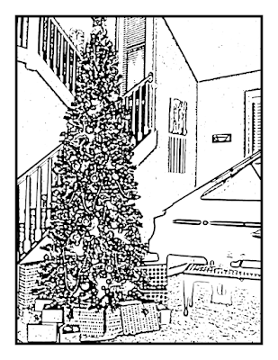 Here are a couple other pages from Sydney's Christmas coloring book