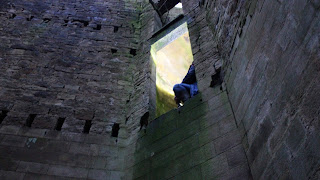 <img src="Castle Carr ruins.jpeg" alt= forty foot above the tower">