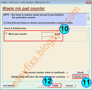 How to reset waste ink pad counter on Epson L350, L351, L353 - 04