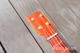 NFC Baritone Ukulele headstock