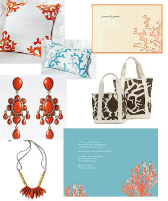 My favorite is the color combination of coral and teal 