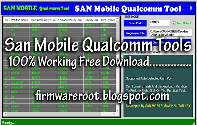 San Mobile Qualcomm Tools 100% Working Free Download