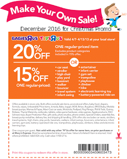 free Toys R Us coupons december 2016