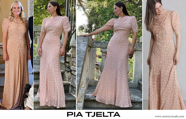 Crown Princess Mette-Marit wore Pia Tjelta Ivy Dress, Gown Birds