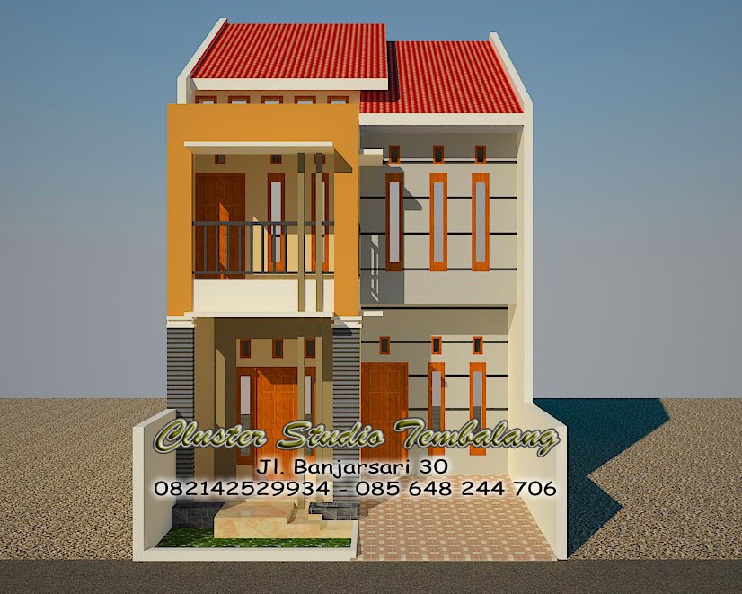  Desain  Rumah  Minimalis  2 Lantai  Luas  Tanah  90M2  Foto 