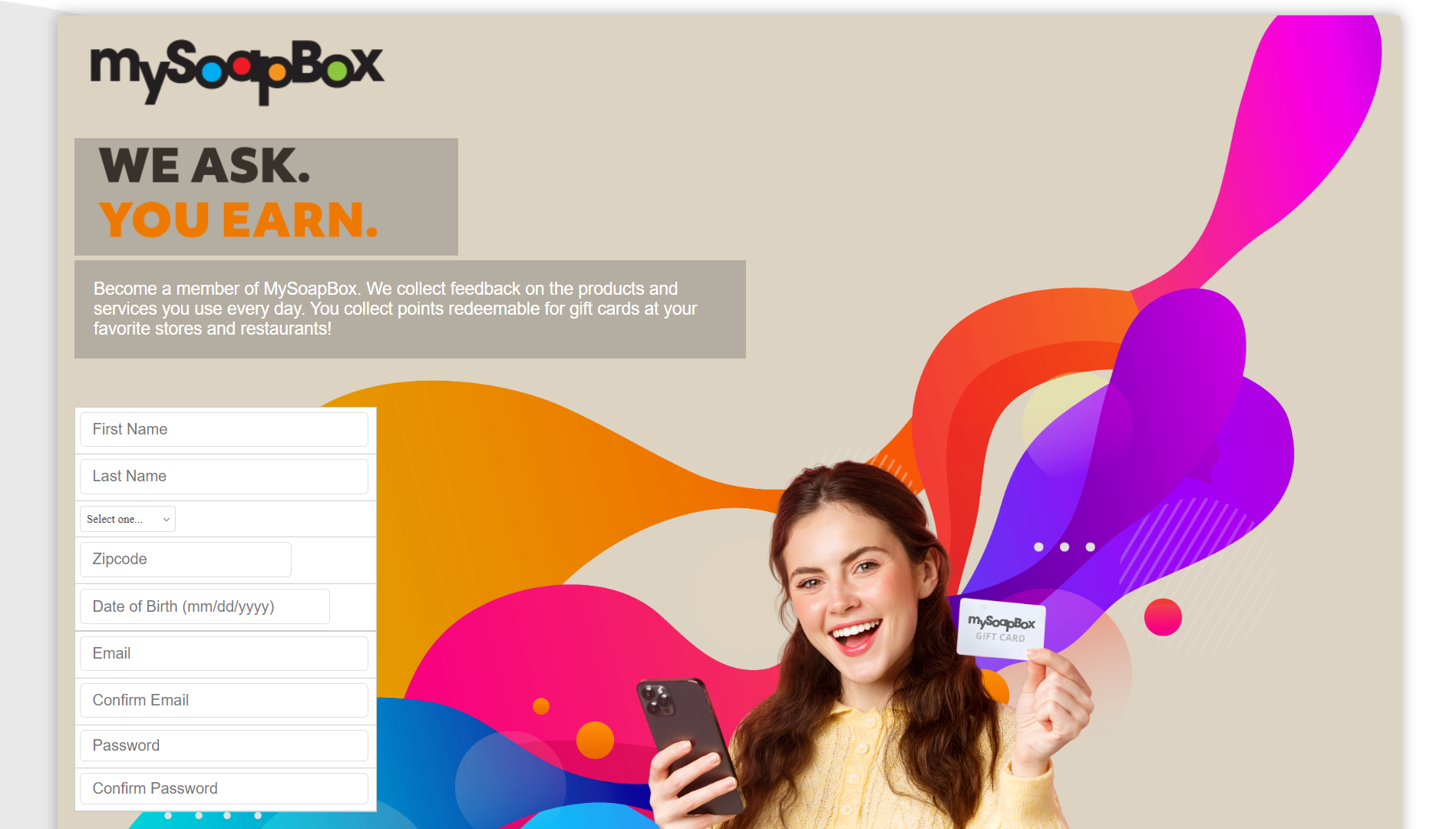 MySoapBox Panel Homepage