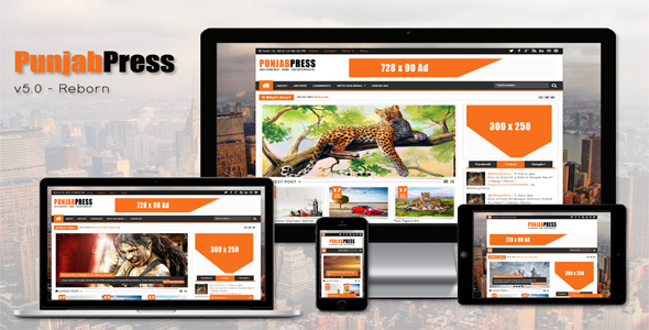 Punjab Press v5 Responsive Blogger Template Free Download