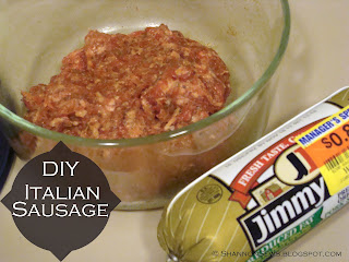 Make your own Italian sausage from plain pork sausage