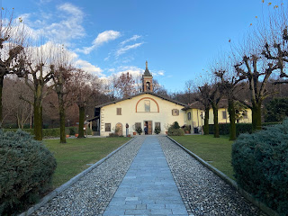 The façade of church of Madonna della Castagna.