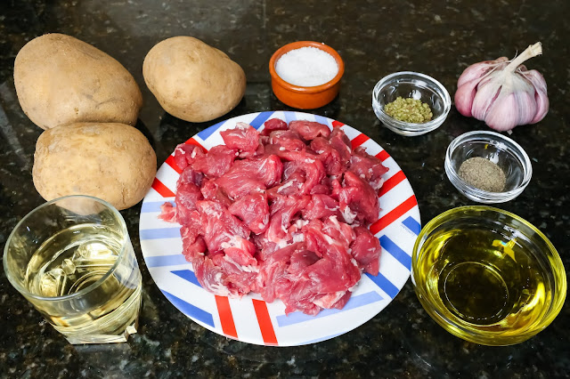 Imagen de ingredientes de magro de cerdo al ajo