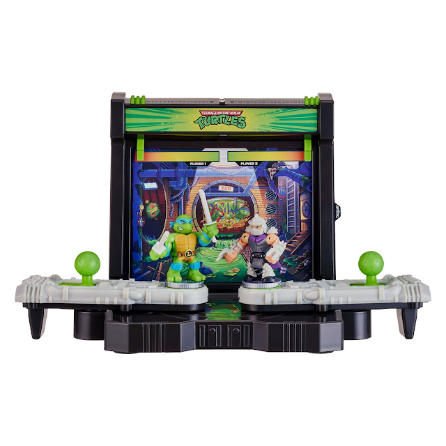 The crime fighting, pizza-loving heroes in a half shell bring their brand of fun and irreverence to the Akedo Teenage Mutant Ninja Turtles Arena.