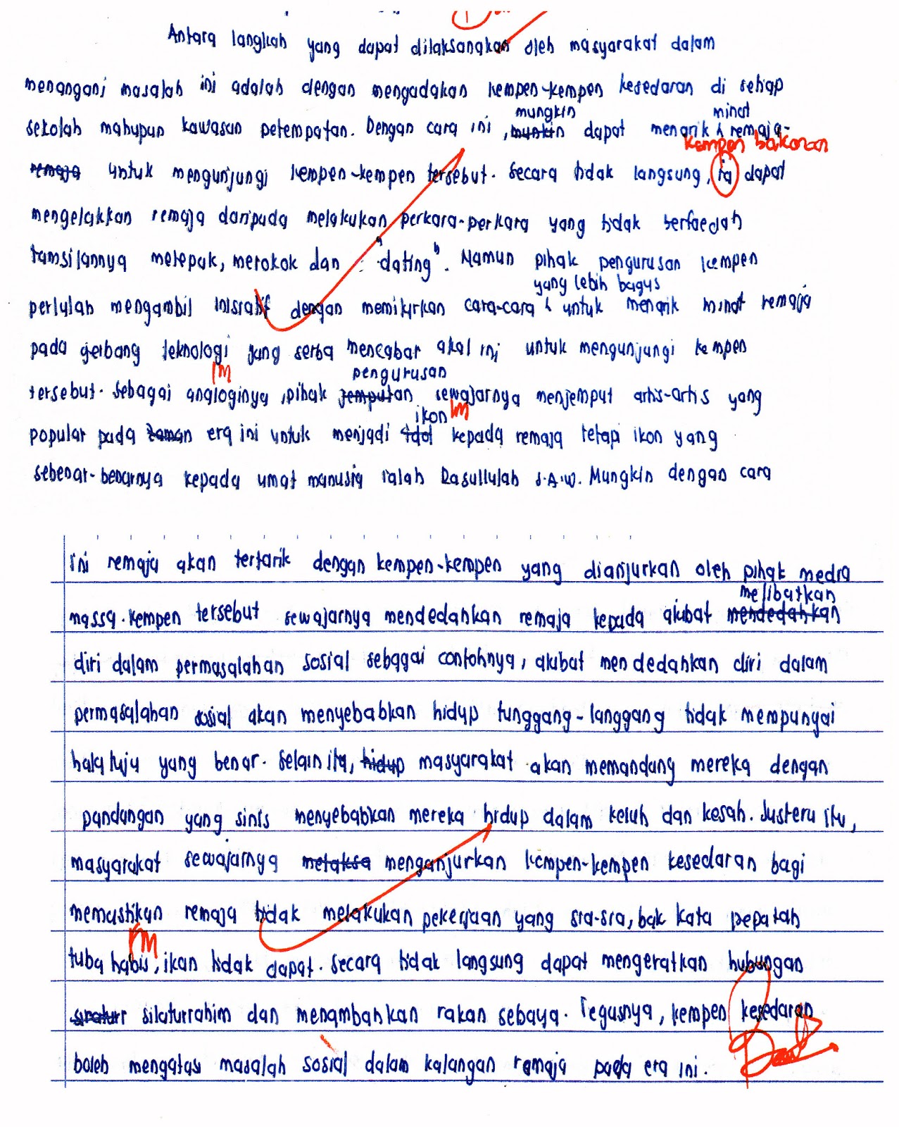 Laman Bahasa Melayu SPM: CONTOH KARANGAN BERFOKUS ...