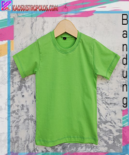  KAOS  POLOS ANAK  WARNA  HIJAU PUCUK STABILO