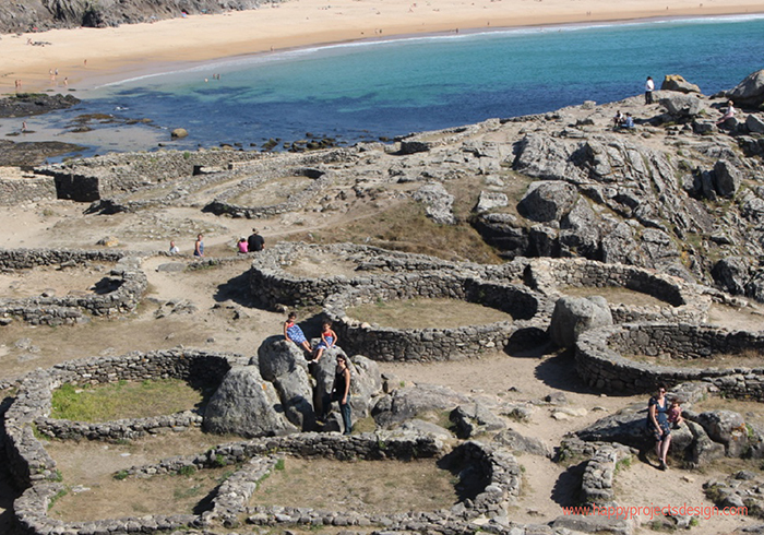 Playa del Castro de Baroña en Galícia