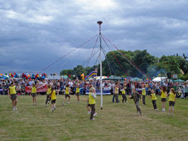 Maypole dancing