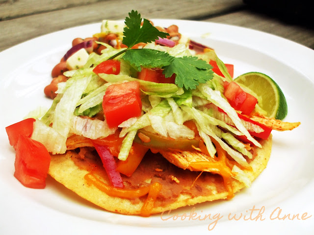 Chicken Fajita Tostadas