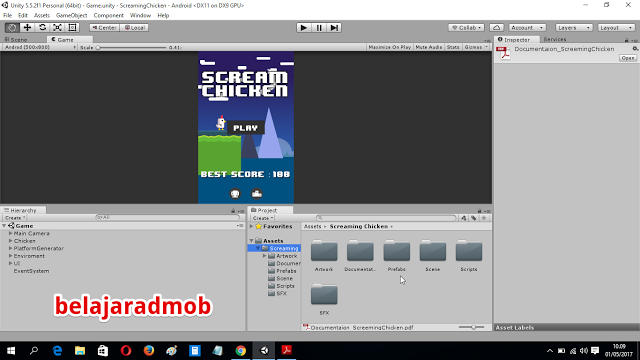 Cara Reskin Game Ayam Teriak dengan Unity 3D