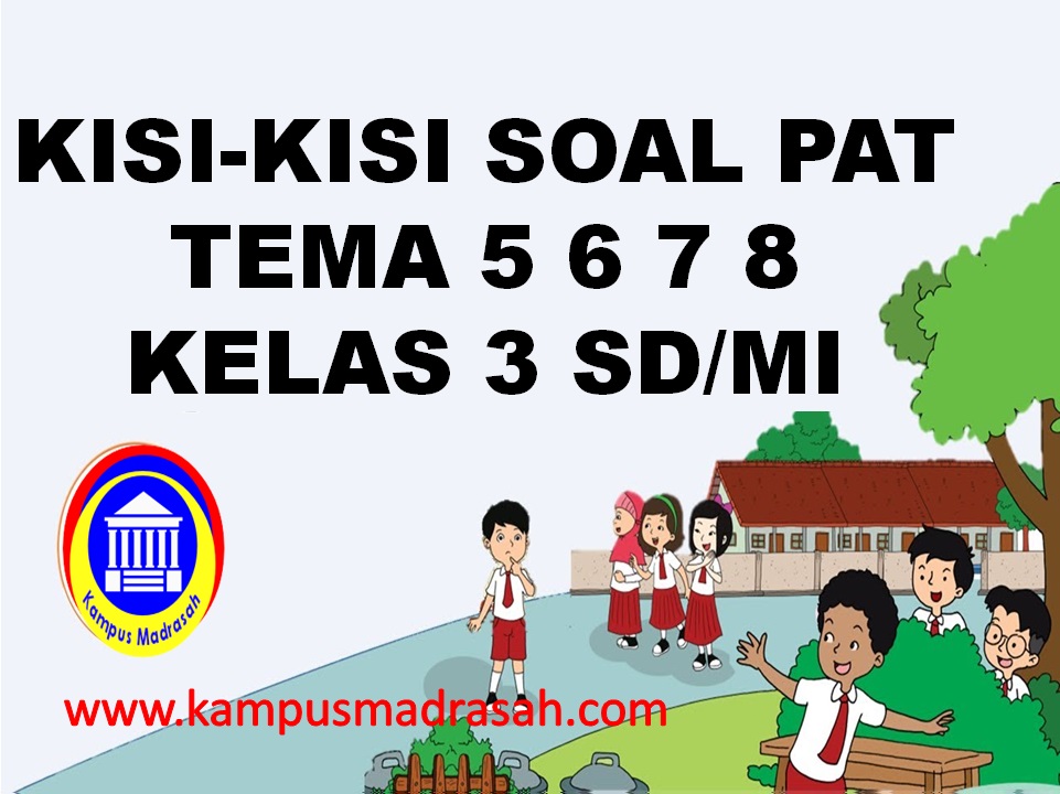 Kisi-kisi Soal PAT Tematik Kelas 3 SD/MI