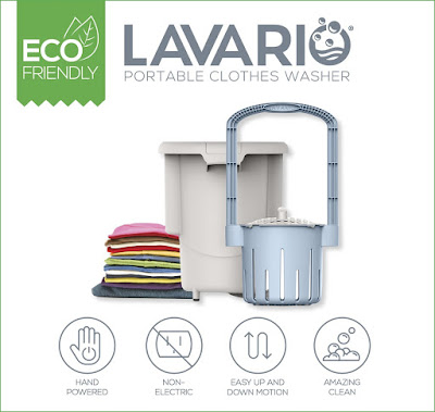 The Lavario Is A Portable, Manual Clothes Washer, Perfect For Anyone Who Lives In Area With Less Water, NO ELECTRICITY