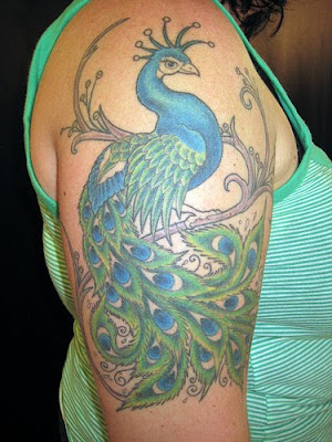 tattoo designs arm. Peacock Tattoo Design on Girls