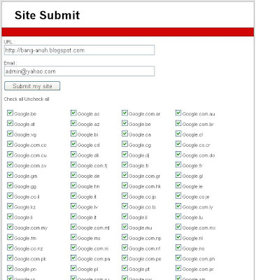 Search engine submitter