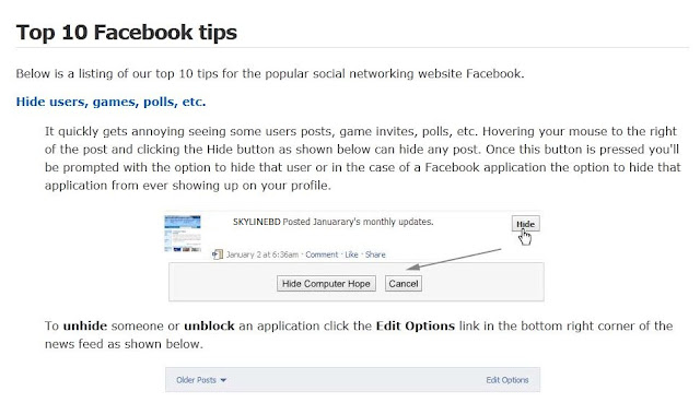 TOP 10 FACEBOOK TIPS