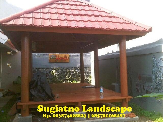 Download image Saung Bambu Gazebo Kayu Kelapa Atap Sirat PC, Android 