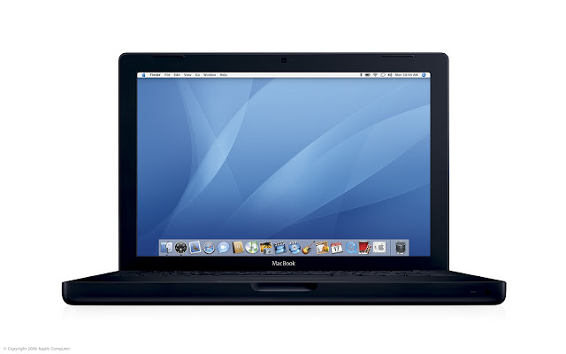 Mac Apple black laptop