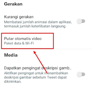 6. Cara Mematikan Autoplay Video di Twitter HP Android