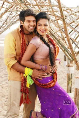 Arya pressing Amala Paul's Sexy belly Images