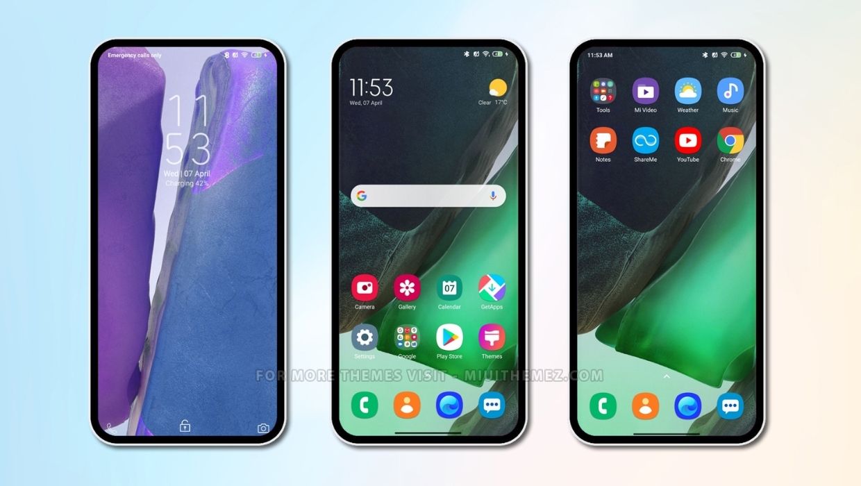 Samsung Galaxy Note 20 MIUI Theme