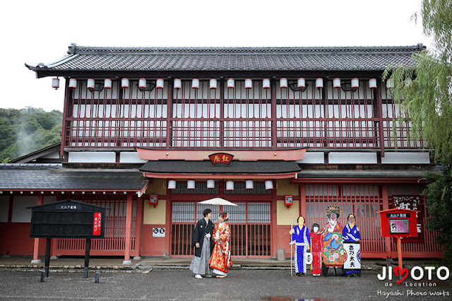 伊勢安土桃山文化村でロケーション撮影