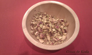 Galletas de chocolate blanco y pistachos