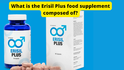 What is the Erisil Plus food supplement composed of?