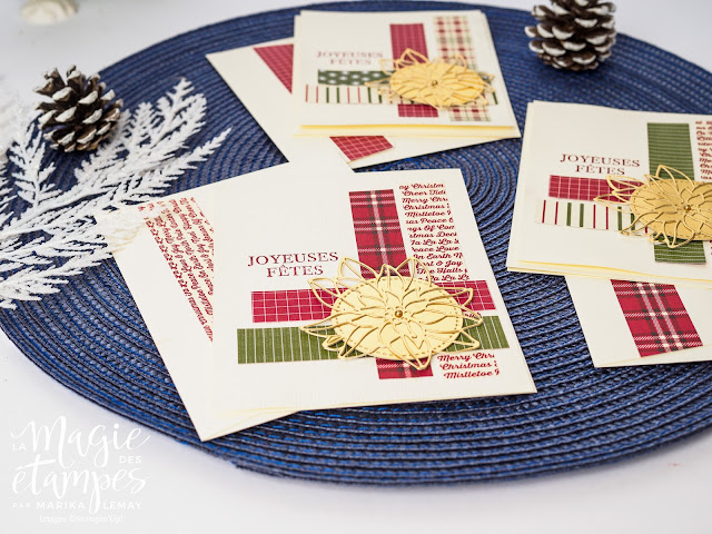 Cartes de Noël Stampin' Up! faites avec le papier design Ferme festive