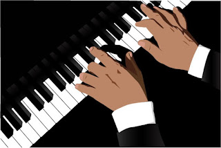 Hands at piano