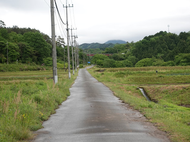 鳥取県米子市淀江町本宮　精進川沿いの道