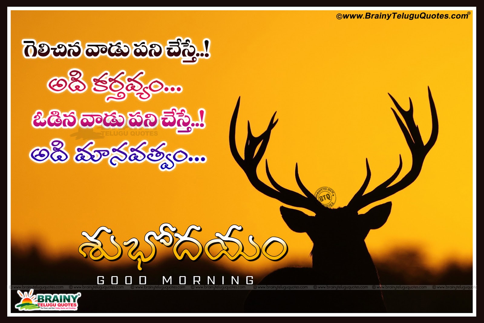 Subhodayam Inspirational Quotes In Telugu Good Morning Greetings